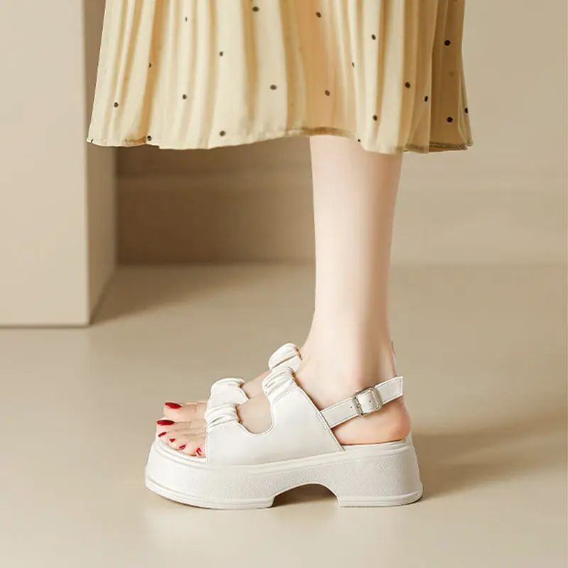 Women Minimalist Casual Chunky Sole Sandals online